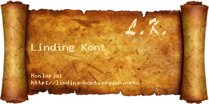 Linding Kont névjegykártya